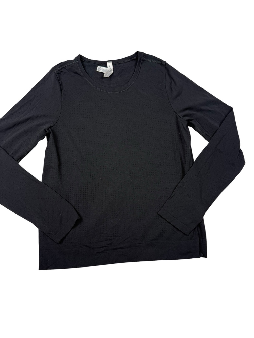 Athleta Black Long-Sleeve Crewneck Tee